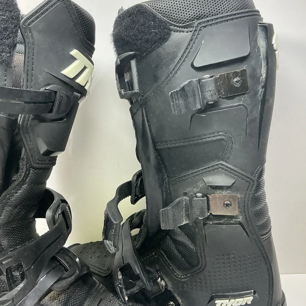 Thor Blitz XR Youth Size 4 Boots Black MX Motocross Off-Road Dirt Bike ATV